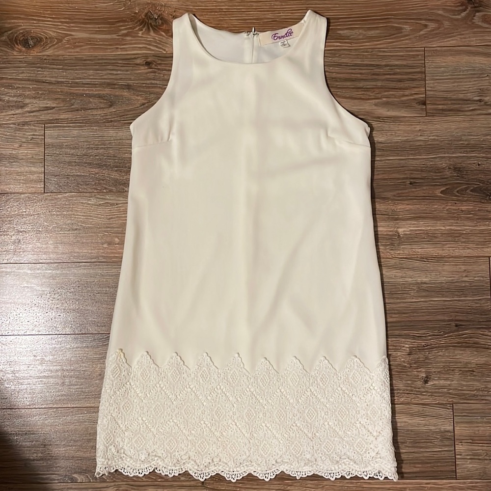 Ivory White Shift Dress S